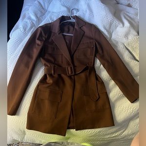Brown blazer dress. Never worn
